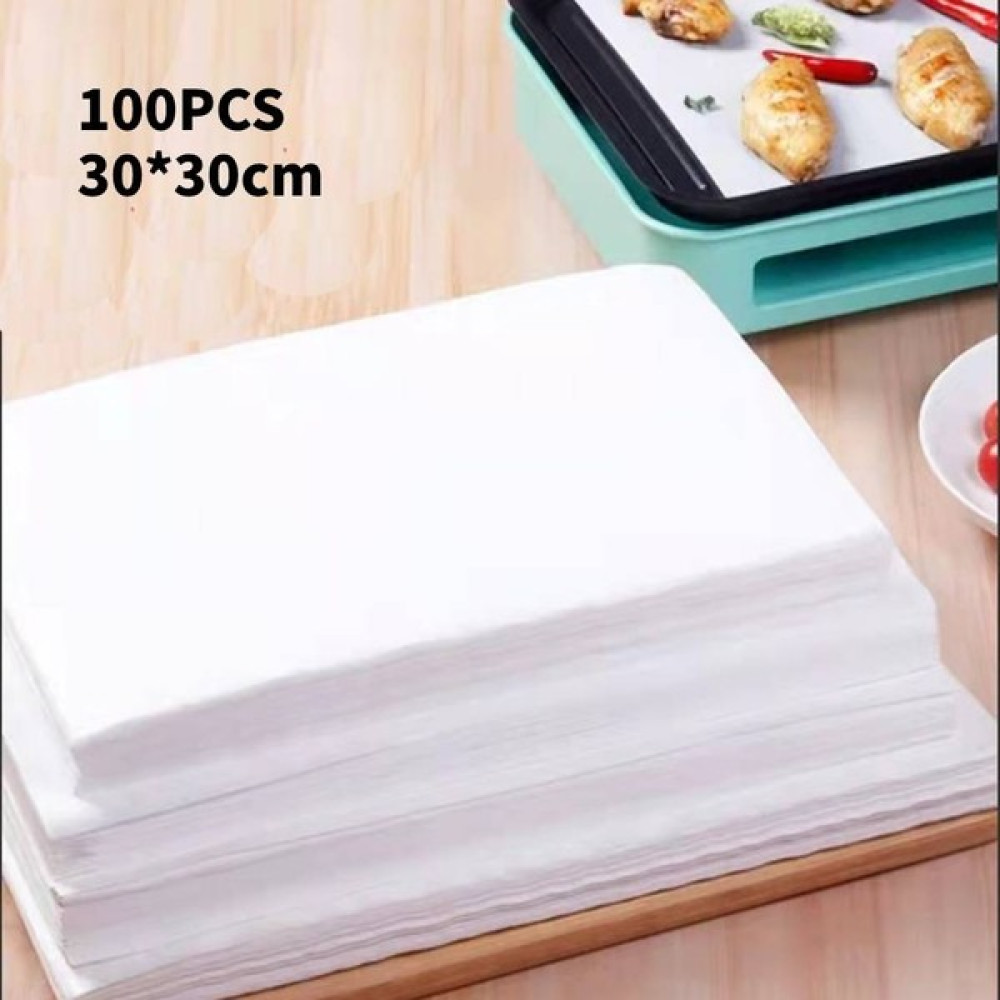 Mectime 100PCS Barbekü Kağıdı Pişirme Kağıdı Alüminyum Folyo Kağıdı Yağlı Kağıt Barbekü Kağıdı Silikon Yağlı Kağıt Fırın Barbeküye Uygun(Yurt Dışın... Pişirme Kağıdı Fiyatı