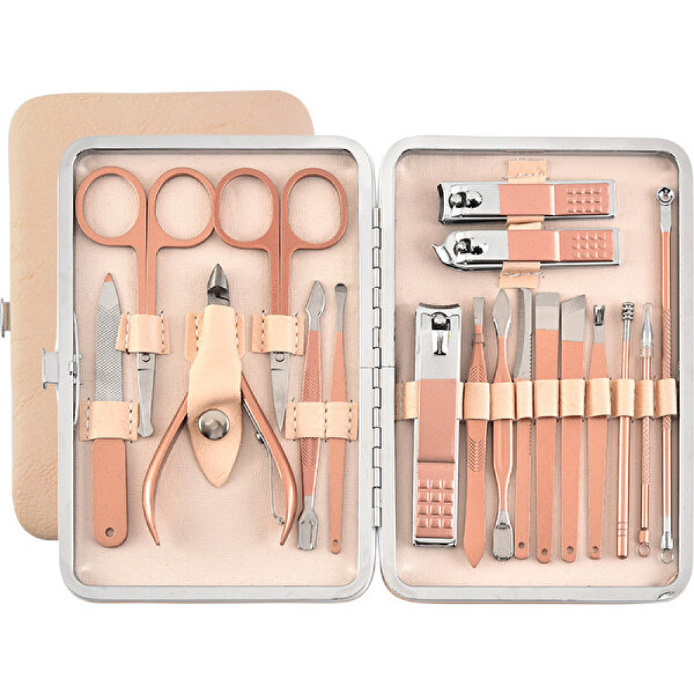 Mectime 18 Adet Tırnak Bakım Seti Tırnak Makası Nail Art Tool Kit Ayak Bakım Seti (Yurtdışından) (Yurt Dışından) - Pembe Tırnak Bakımı Fiyatı