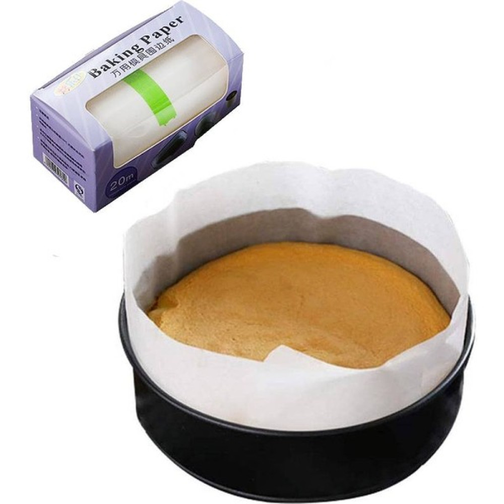 Mectime Fırınlanmış Kağıt Silikon Yağlı Kağıt Kek Çevreleyen Kağıt 10CM*20M Pişirme Kalıbı Kağıdı(Yurt Dışından) Pişirme Kağıdı Fiyatı