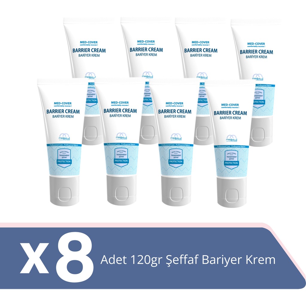 Med-Cover Med-Cover Şeffaf Bariyer Krem 120grx8adet Diğer Fiyatı