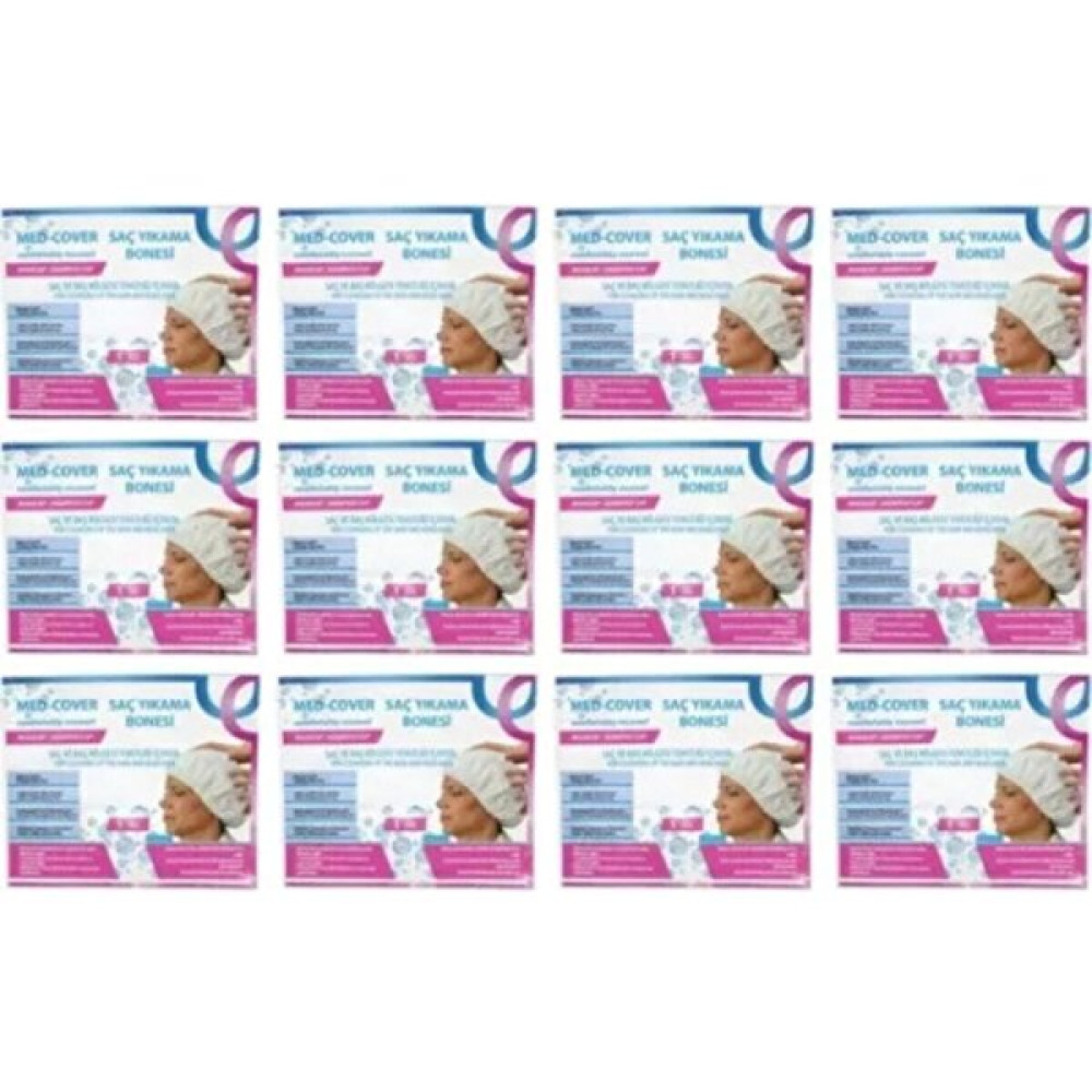 Med Cover Medcover Hasta Saç Bakım/temizleme/yıkama Bonesi (12 Adet/paket) Medikal Ürünler Fiyatı