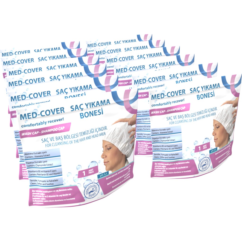 Med-Cover Saç Yıkama Bonesi - 12 Adet Diğer Fiyatı