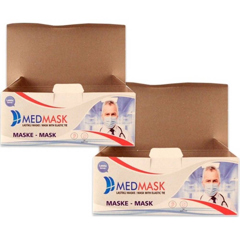 Med Mask Tek Kullanımlık 3 Katlı Telli Cerrahi Maske 50 Adet Oto Boyaları Fiyatı