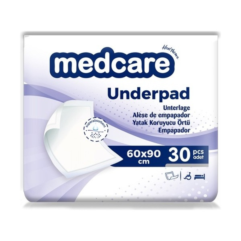 Medcare Hasta Alt Bezi Serme Yatak Koruyucu 60 x 90 cm 1 Paket 30'lu Alez / Yatak Koruyucu Fiyatı