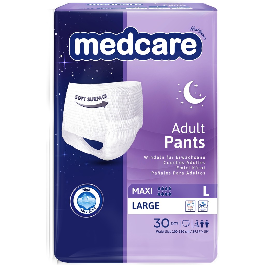 Medcare Maxi Emici Külot 30 Adet 8 Damla Large Beden - L Hasta Bezleri ve Temizliği Fiyatı