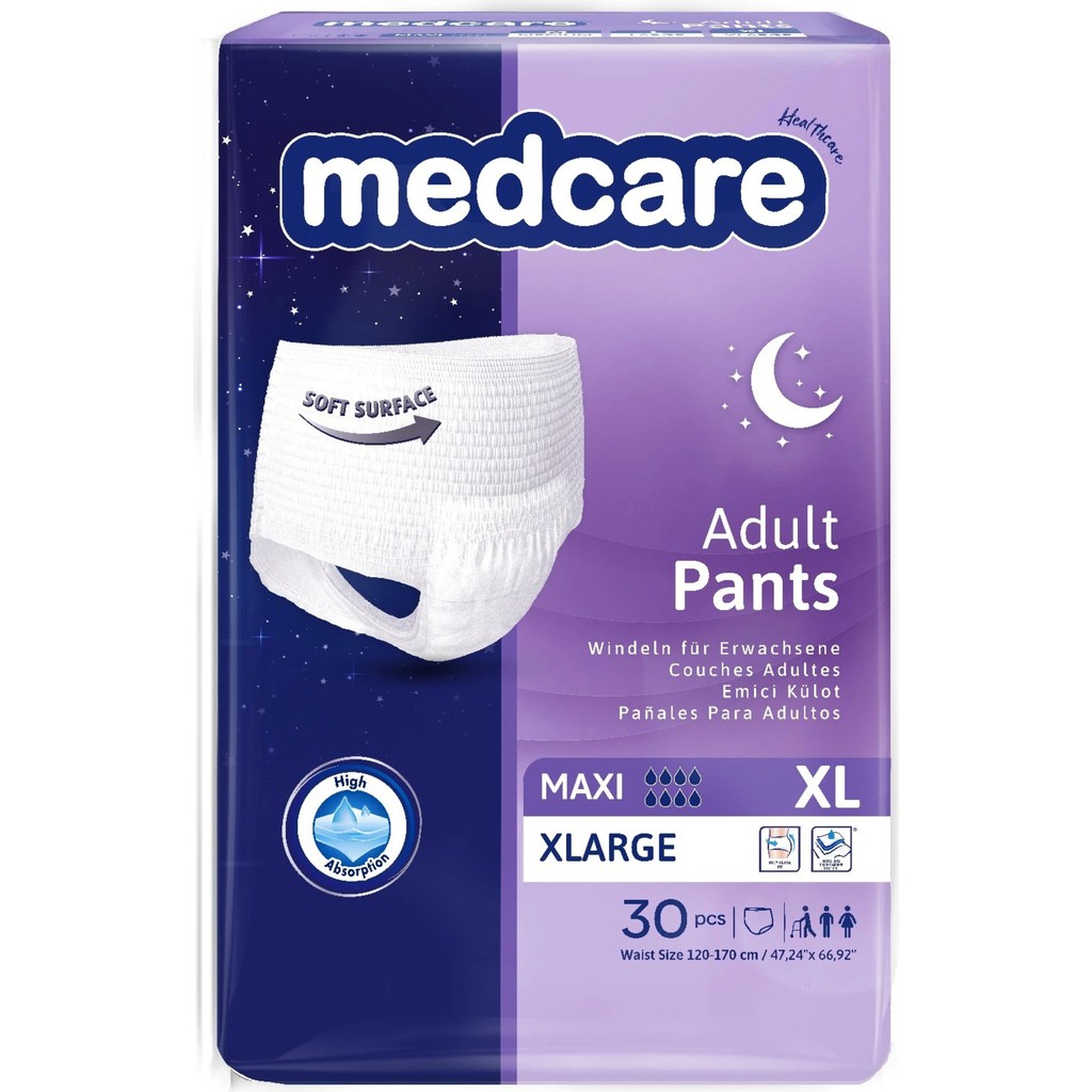 Medcare Maxi Emici Külot 30 Adet 8 Damla Xlarge Beden - XL Hasta Bezleri ve Temizliği Fiyatı