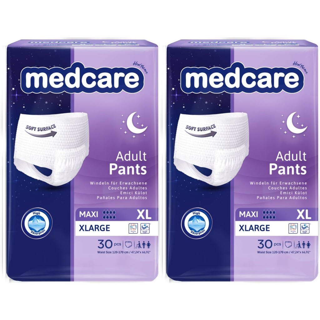 Medcare Maxi Emici Külot 8 Damla Xlarge 60 Adet 2*30 Lu Paket - XL Hasta Bezleri ve Temizliği Fiyatı
