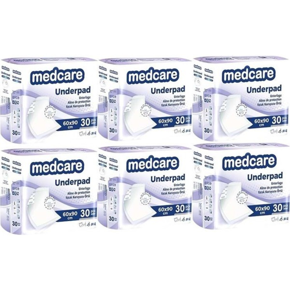 Medcare Yatak Koruyucu Normal Pamuk 60x90 Cm (Mor Pk) 6 Pk - L Hasta Bezleri ve Temizliği Fiyatı