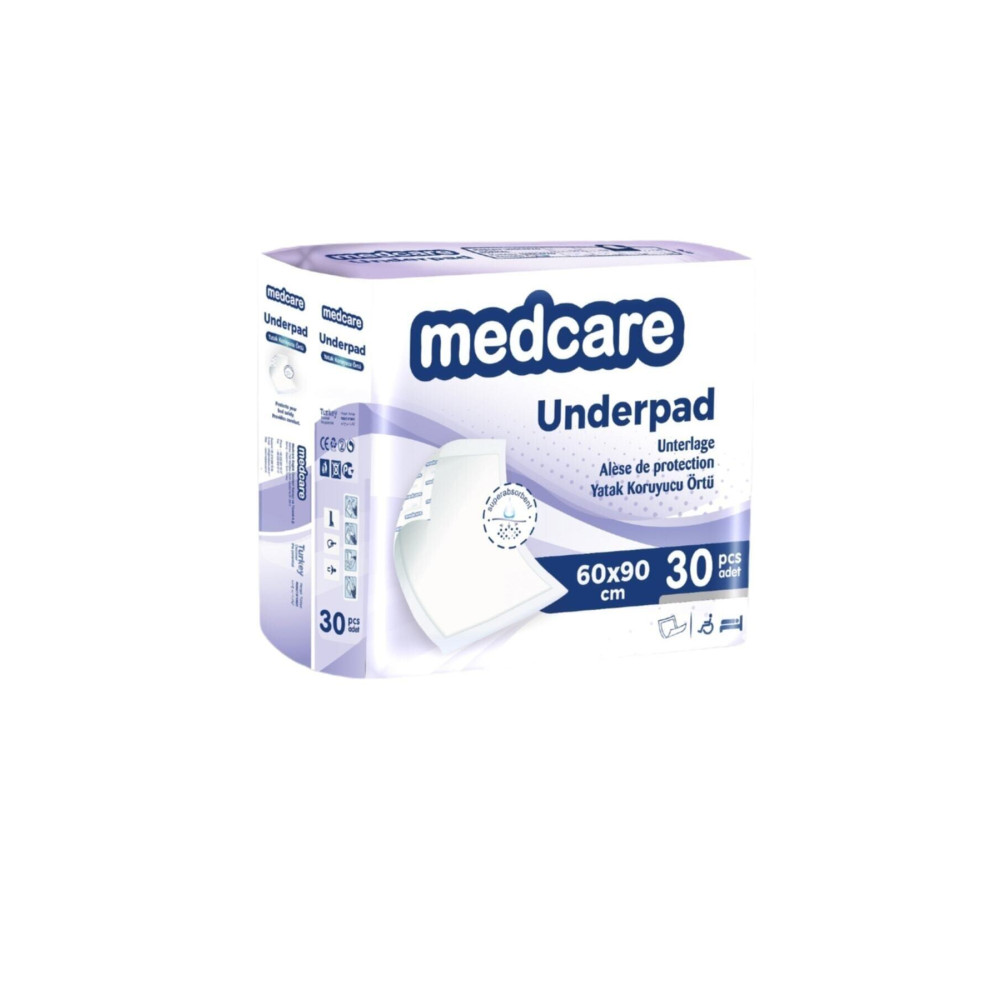 MEDCARE Yatak Koruyucu Örtü 60 X 90 Cm 30 Adet Sağlık Fiyatı