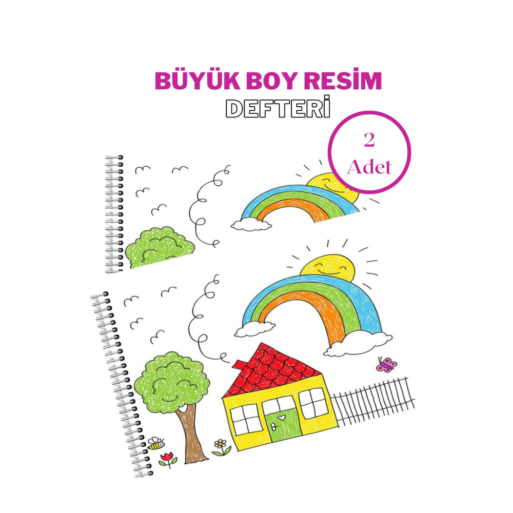 mediart 2li Resim Defteri Spiralli Karton Kapak 23x33 Cm 15 Yaprak Resim Defteri Büyük Boy Defter Fiyatı