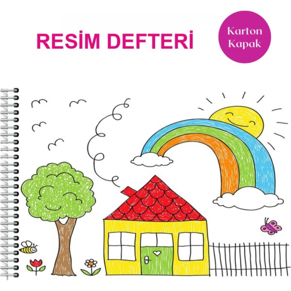 Mediart 6 Adet Küçük Resim Defteri, Spiralli Resim Defteri, 15 Yaprak Spiralli, Resim Defteri Ölçü:17*25 - Ana Renkler - 17*25 Resim Defteri Fiyatı