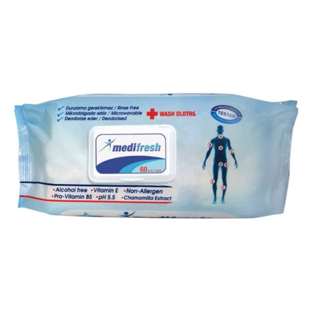 Medifresh Hasta Vücut Temizleme Bezi 12'li Fırsat Paket (7200 Yaprak) Hasta Bezleri ve Temizliği Fiyatı