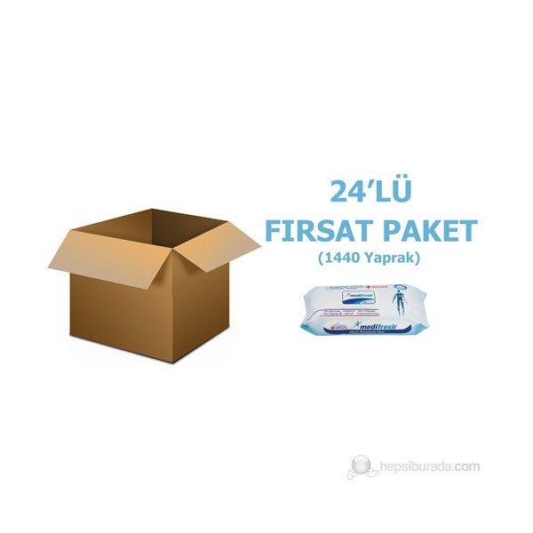 Medifresh Hasta Vücut Temizleme Bezi 24'lü Fırsat Paket (1440 Yaprak) Bebek Bakım Fiyatı