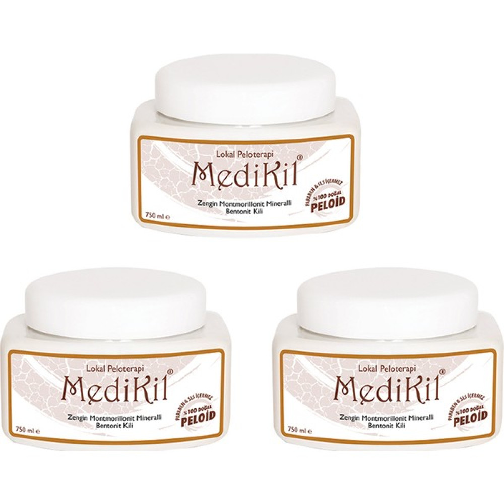 Medikil Lokal Peloterapi Bentonit Kili 750ML x 3 Adet Maskeler Fiyatı