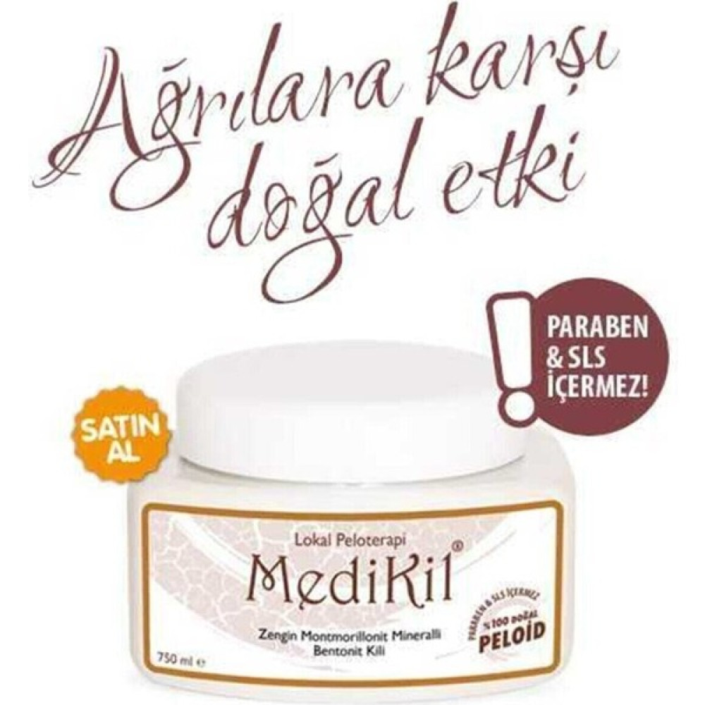 Medikil Peloid Lokal Peloterapi - Bentonit Kili 750 ml Nemlendiriciler Fiyatı