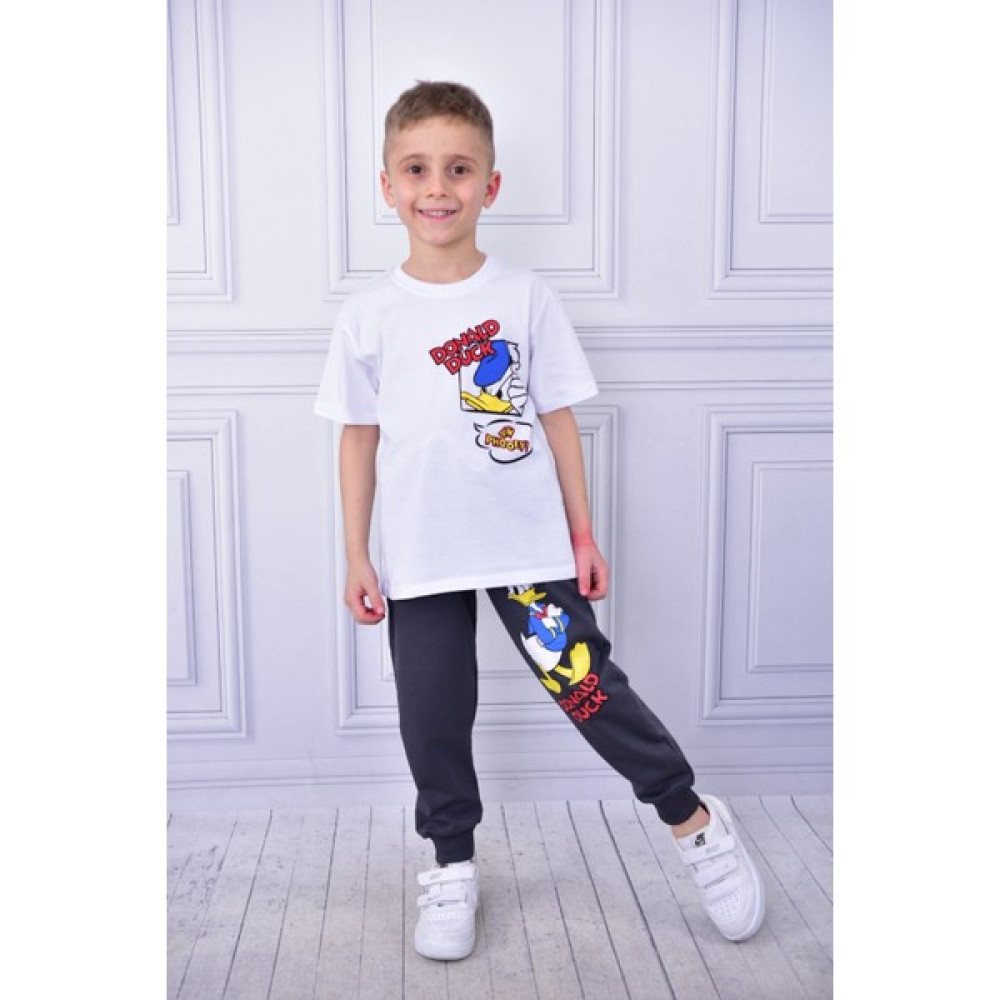 Medinenur Donald Duck Baskılı Erkek Çocuk Ikili Takım Erkek Çocuk Giyim Takımı Fiyatı
