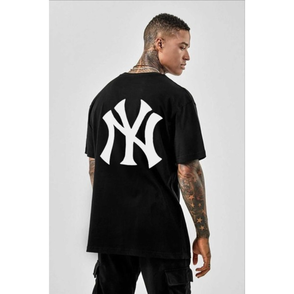 Medinenur Siyah Ny Baskılı Unisex Tshirt Erkek T-shirt Fiyatı