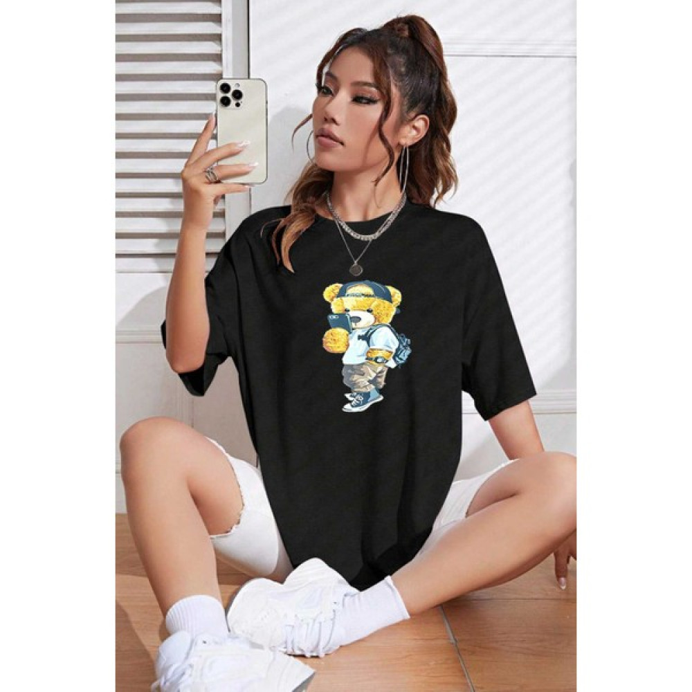 Medinenur Unisex Peluş Ayı Baskılı Tshirt Bayan T-shirt Fiyatı