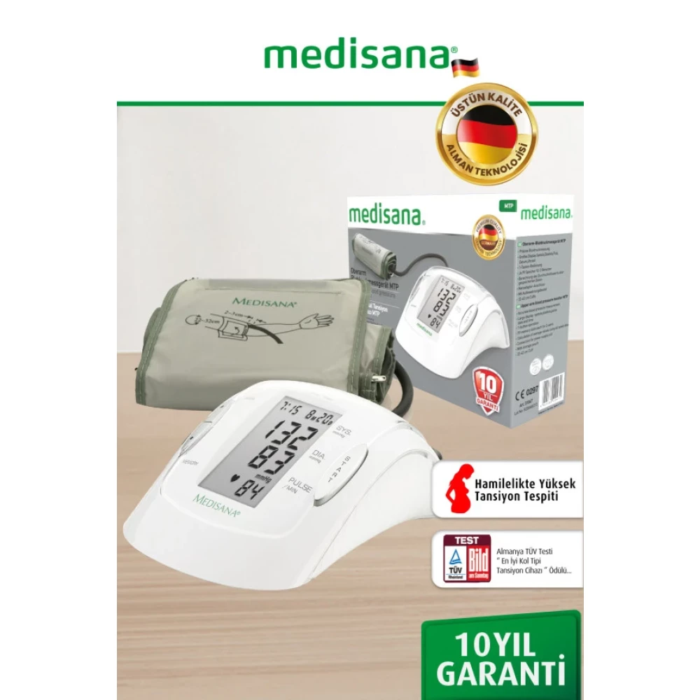 Medisana Alman Tasarim 10 Yil Garantili Genis Mansonlu Kol Tipi Tansiyon Aleti Medikal Ürünler Fiyatı