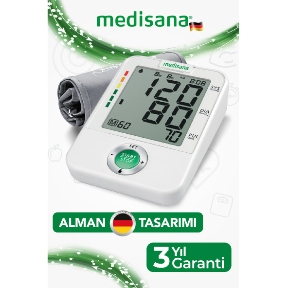 Medisana Alman Tasarim Genis Ekranli Ve Genis Mansonlu Ust Koldan Olcer Dijital Tansiyon Aleti Medikal Ürünler Fiyatı