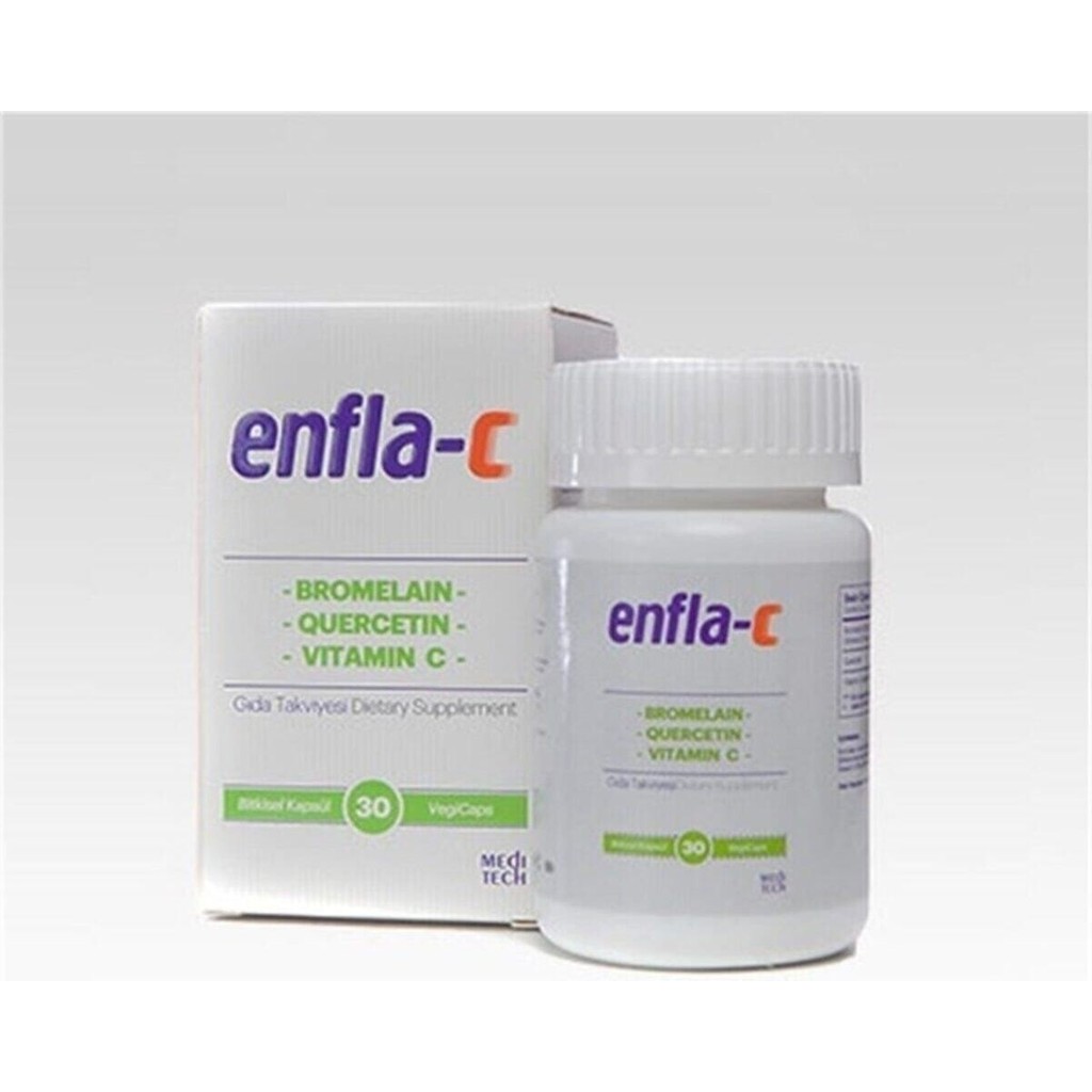 Meditech Enfla-C 30 Kapsül Bromelain Quercetin Vitamin C İçeren Gıda Takviyesi - 1 Diğer Fiyatı