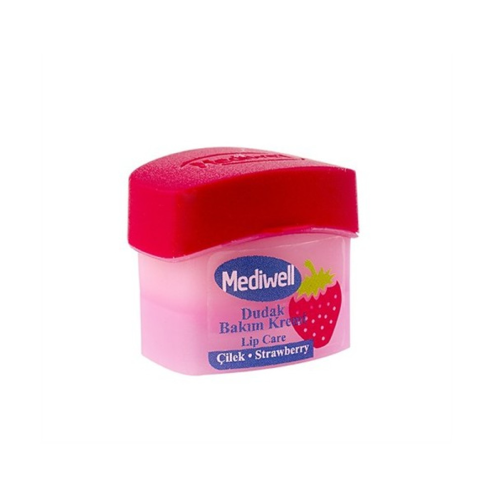 Mediwell Dudak Bakım Kremi 5 gr - Çilek Aromalı Dudak Bakımı / Koruyucu Fiyatı