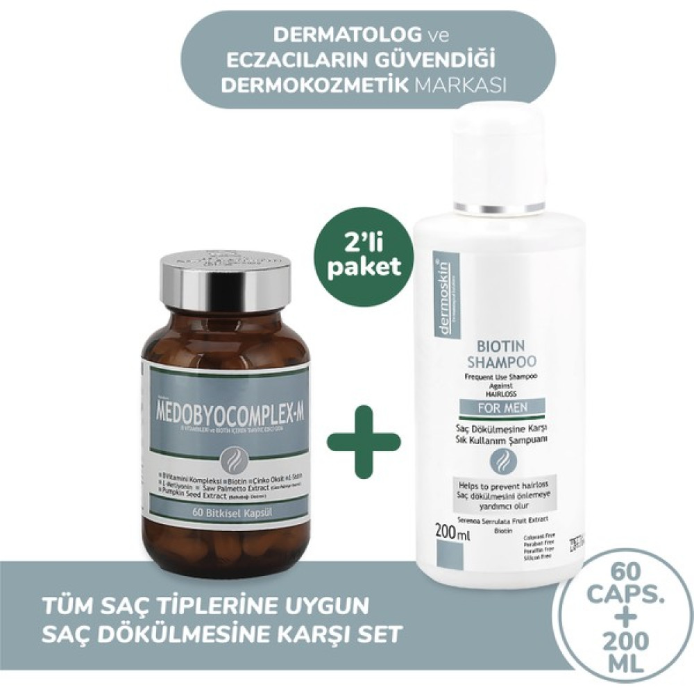 Medobiocomplex-E 60 Kapsül Biotin Şampuan Hediyeli Saç Bakım Maskeleri & Serumlar & Spreyler Fiyatı