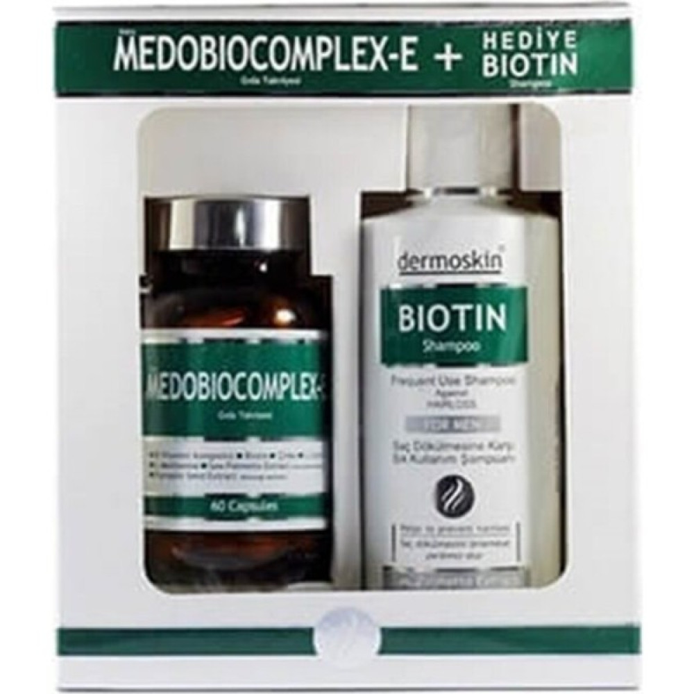 Medobiocomplex-E 60 Kapsül (Erkek) & Hediye Biotin Şampuanı 200 ml Şampuan ve Saç Kremi Fiyatı