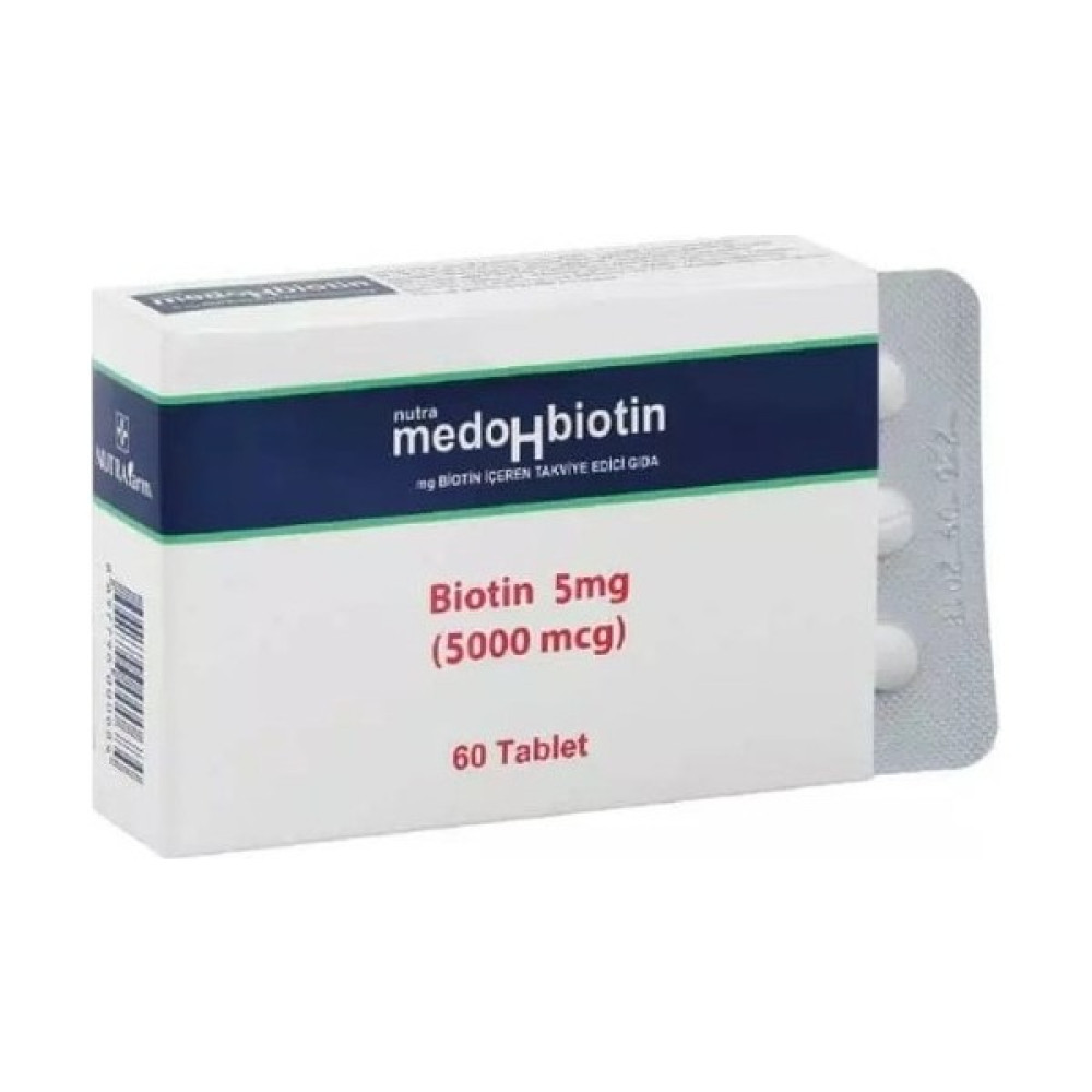 Medohbiotin 5 mg 60 Tablet - Eski Ambalaj Saç Bakım Maskeleri & Serumlar & Spreyler Fiyatı