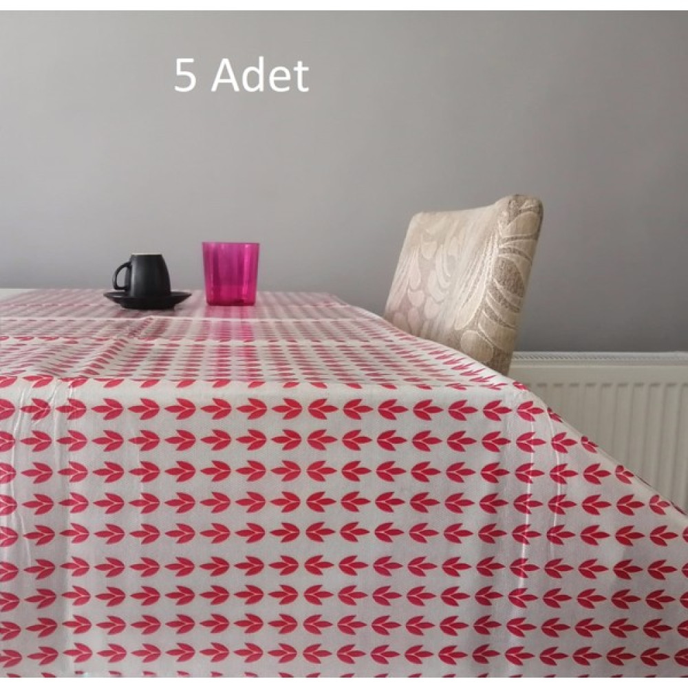 Medpride 5'li Silinebilir, Su Geçirmez Naylon Masa Örtüsü 80 x 120 cm - Kırmızı - Beyaz Masa Örtüsü Fiyatı