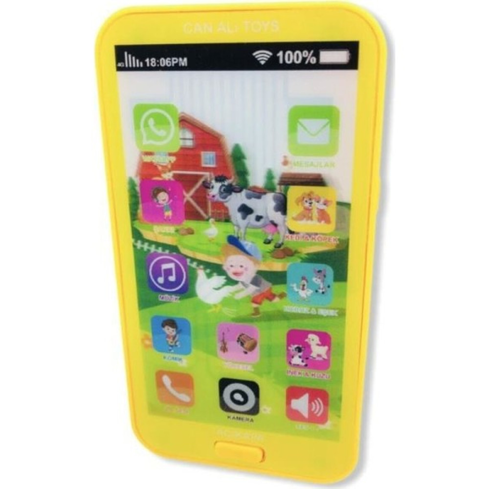 Medska Can Ali Toys Oyuncak Dokunmatik Cep Telefonu Türkçe Sesli 12 Fonksiyonlu Sarı Eğitici Oyuncak Fiyatı