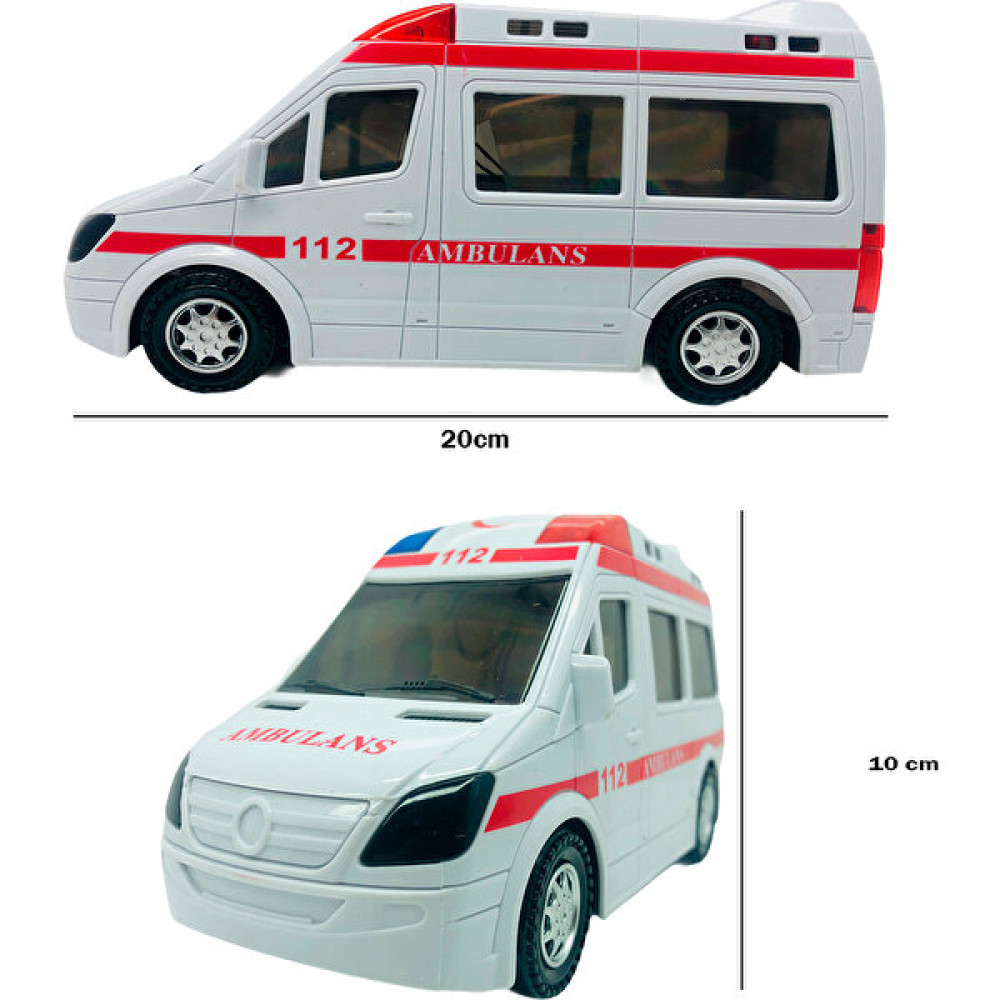 Medska Pilli Işıklı Sesli Ambulans Arabası Minibüs 3D Işıklı Oyuncak Araç Fiyatı
