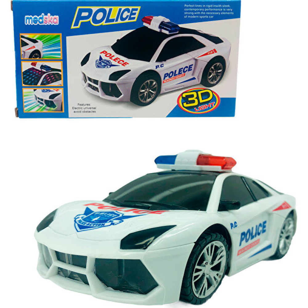 Medska Pilli Işıklı Sesli Polis Arabası 3D Işıklı Oyuncak Araç Fiyatı