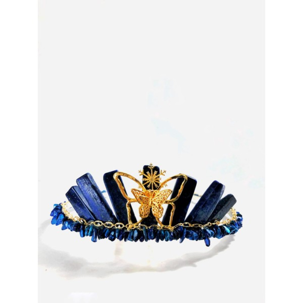 Medusa Freya Lapis Lazuli Taç ( Doğal Taş, Saç Aksesuarı, Düğün, Gelin, Luxury, Night ) Toka, Taç & Saç Bandı Fiyatı