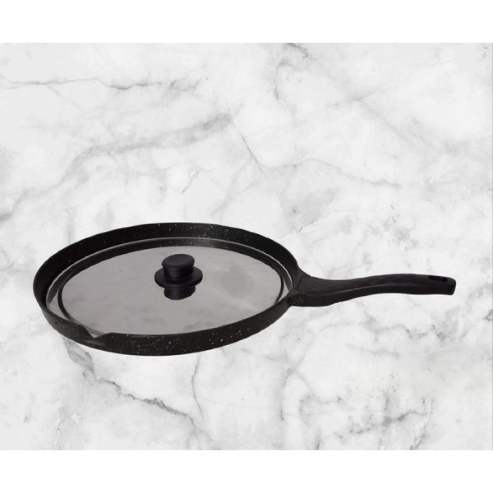 Meesle Granit Döküm 34 cm Metal Kapaklı Balık, Gözleme, Bazlama Tavası Tavalar Fiyatı