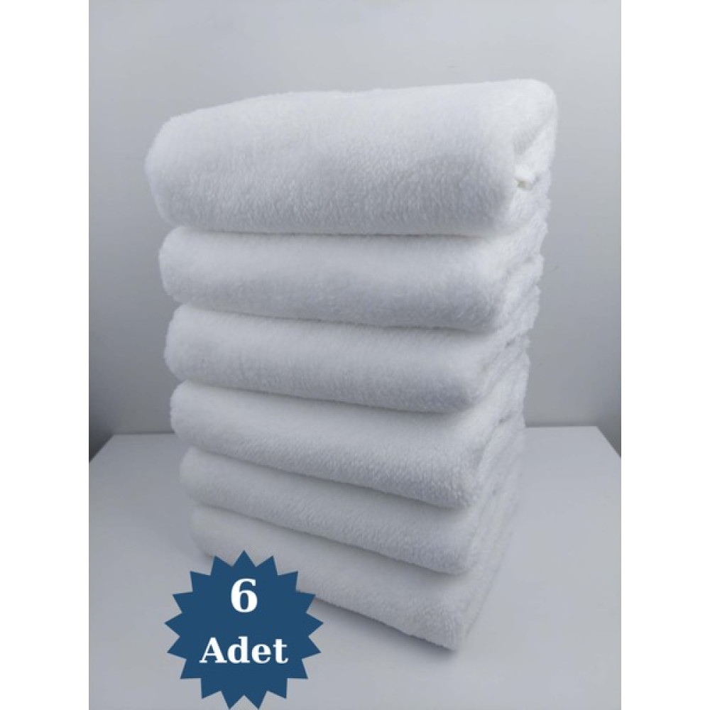 Mef Collection 6'lı Beyaz Mikrofiber Boya Tutmayan Kuaför Havlusu Berber Havlusu - 50 x 90 cm - Leke ve Solmaya Dayanıklı - 50 x 90 cm El / Yüz Havlusu Fiyatı