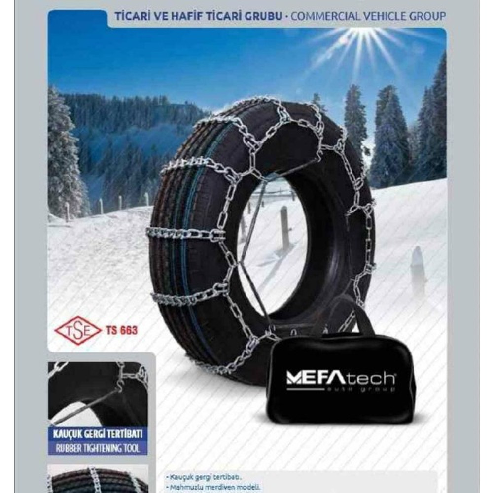 Mefa Tech 155X12 Ebatlarına Uyumlu Serme Kar Patinaj Zinciri Mefatech Oto Boyaları Fiyatı