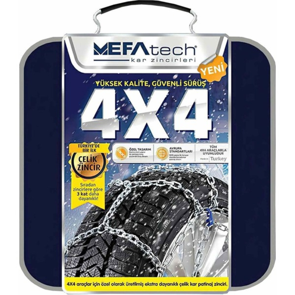 Mefa Tech 205/50X17 Kar Patinaj Zinciri 4x4 Jeep ve Minibüslere Uyumlu NO:800 Oto Boyaları Fiyatı