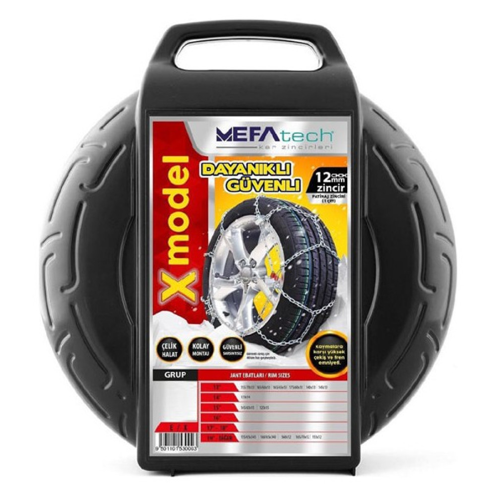 Mefa Tech Takmatik x Kar Patinaj Zinciri 7no 195/50X16 Lastik Zinciri Fiyatı