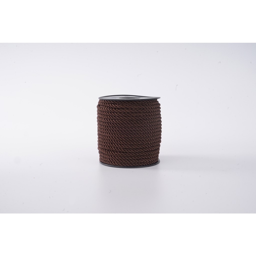 Mefaks Tekstil 3mm Polyester Kordon İp 25 Metre | Makrome & Örgü İpi - Acı Kahve 014 Diğer Fiyatı