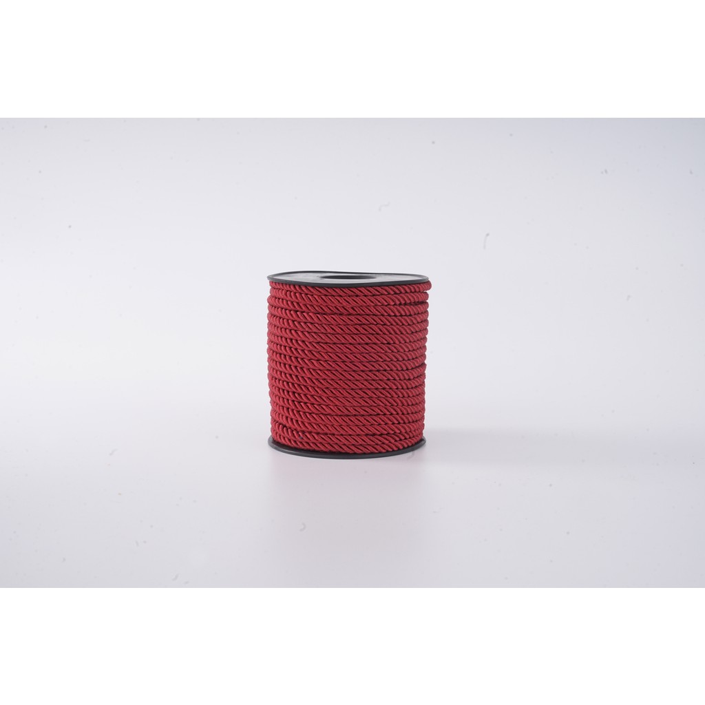 Mefaks Tekstil 3mm Polyester Kordon İp 25 Metre | Makrome & Örgü İpi - Bordo Diğer Fiyatı