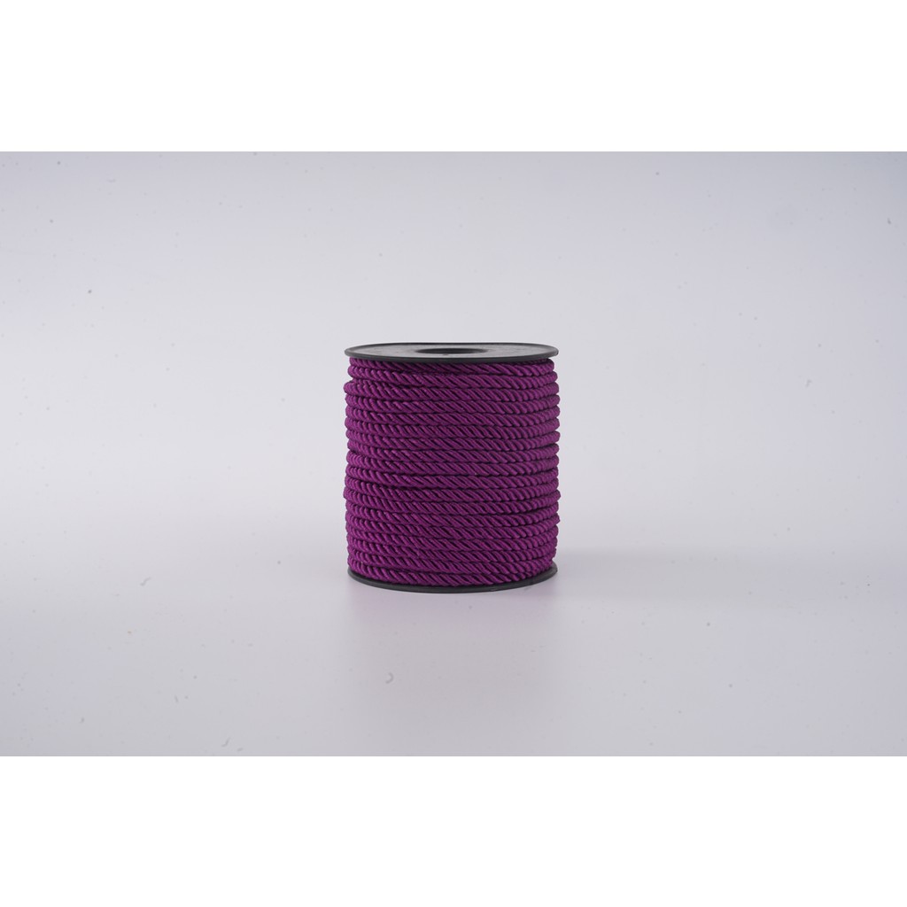 Mefaks Tekstil 3mm Polyester Kordon İp 25 Metre | Makrome & Örgü İpi - Mor 028 Diğer Fiyatı