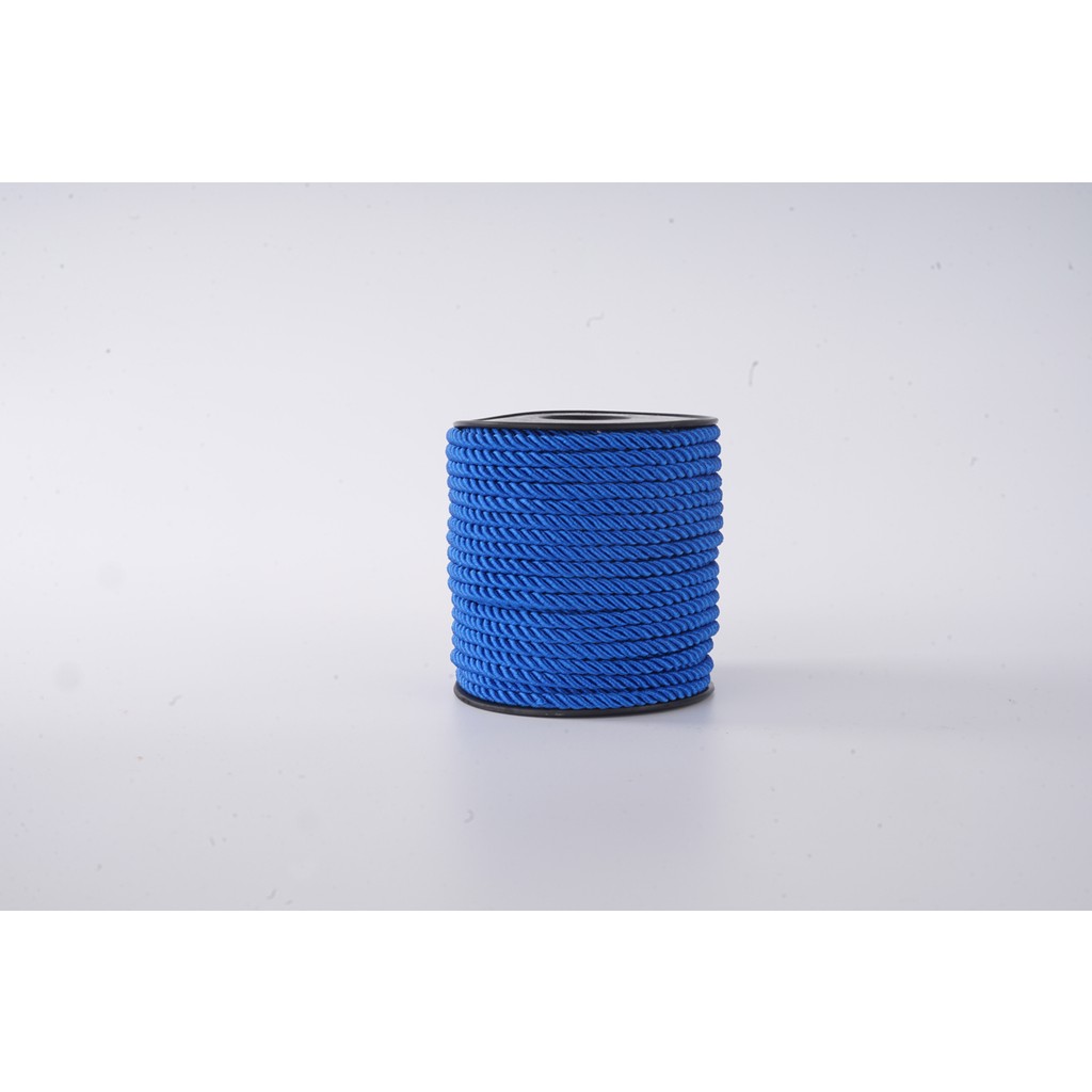 Mefaks Tekstil 3mm Polyester Kordon İp 25 Metre | Makrome & Örgü İpi - Saks Mavisi 025 Diğer Fiyatı