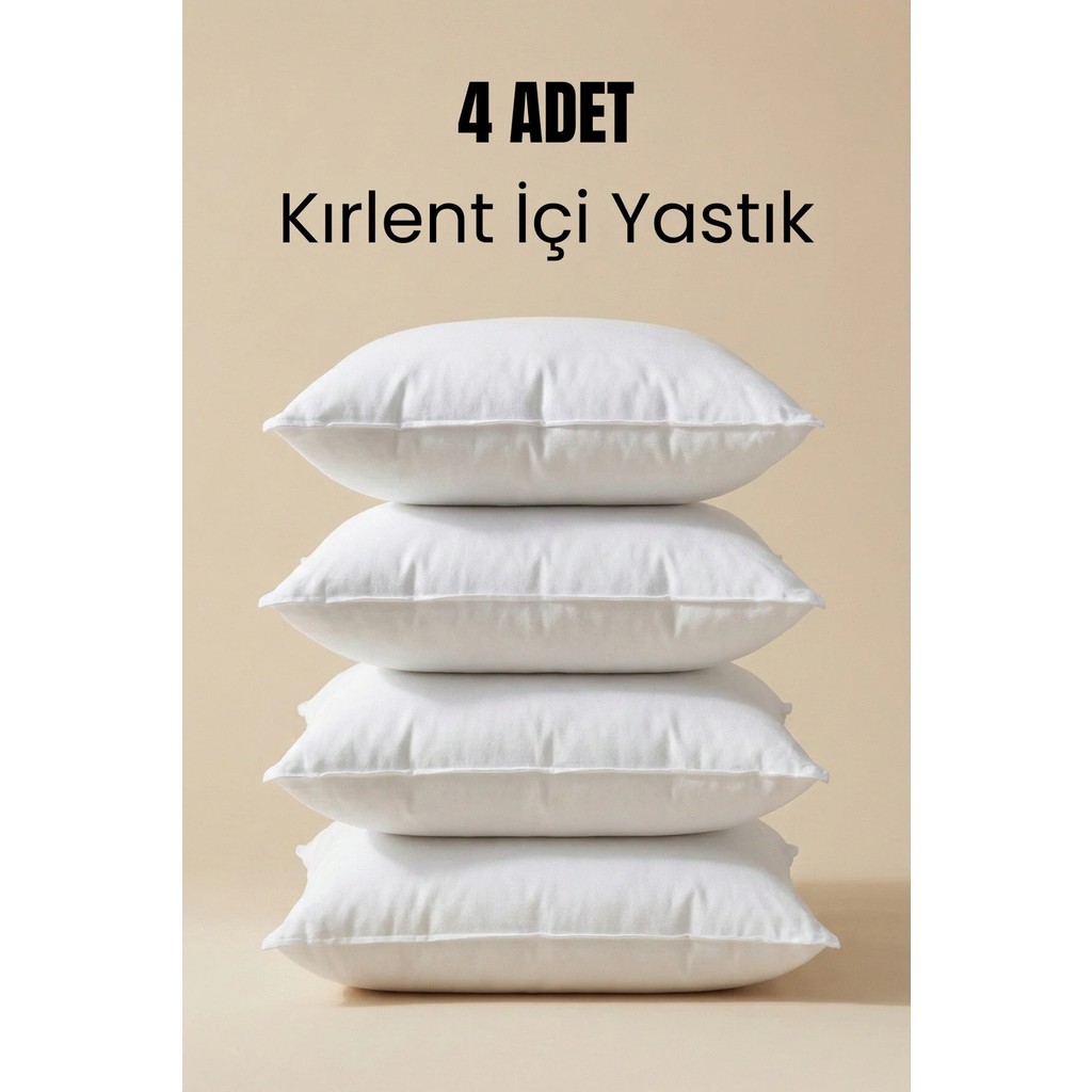 Mefaks Tekstil 4'lü Silikon Dolgulu Kırlent Içi Yastık 30X50 cm - 30 x 50 cm - Beyaz Yastık Kılıfı Fiyatı