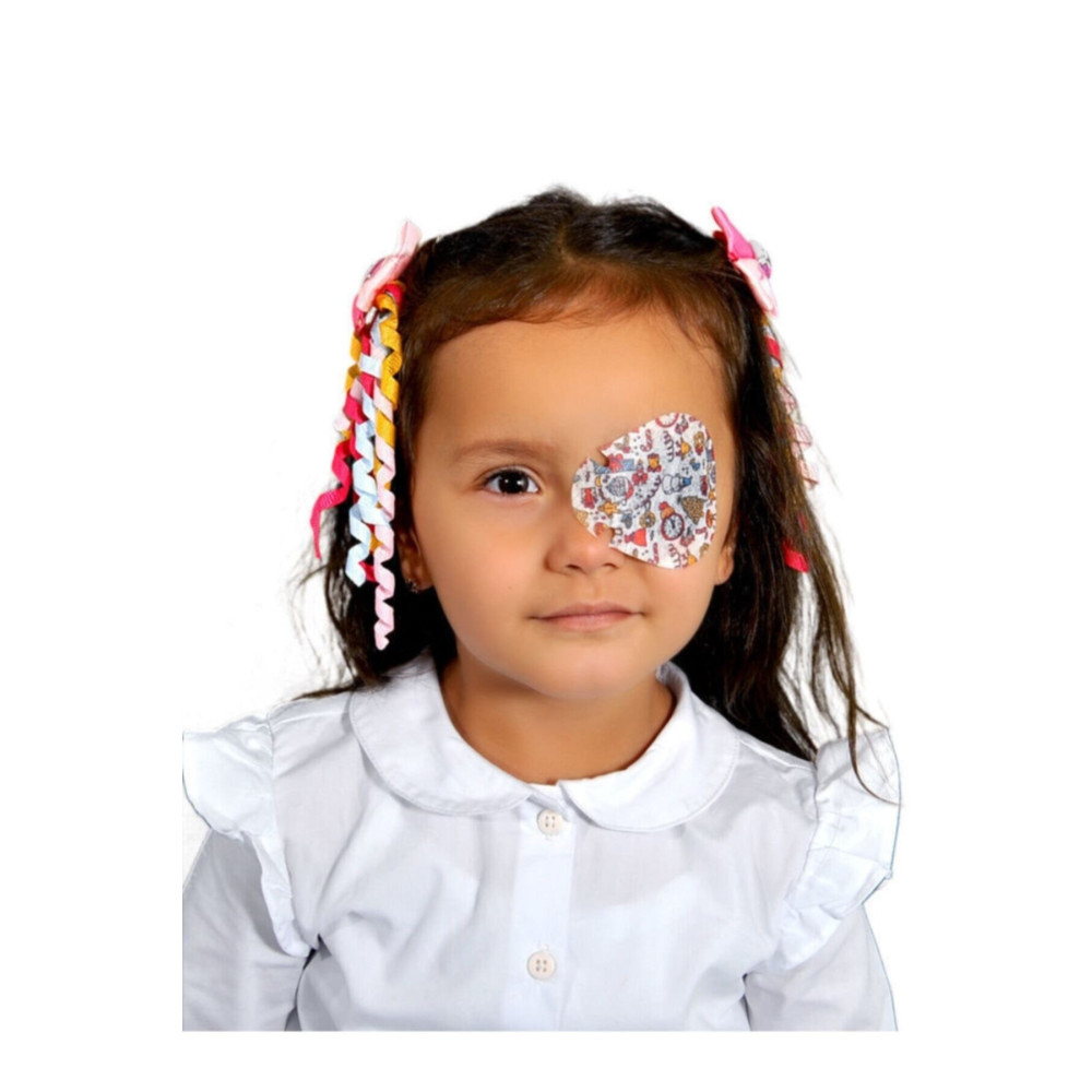 MEFKURE STORE Happy Eyes Çocuk Göz Kapama Bandı 100lük Kutu Göz Pedi Sağlık Fiyatı