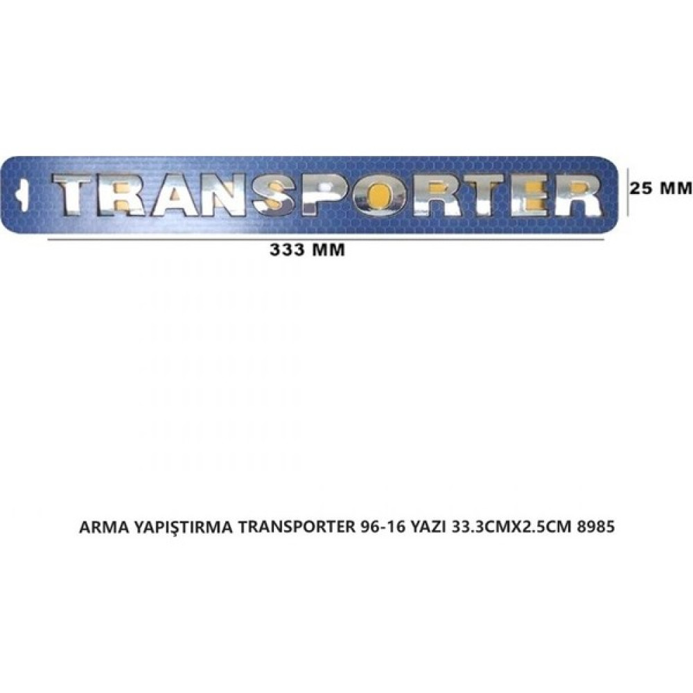 Mefsa Vw Transporter Bagaj Yazısı T5-T6 Arma Yapıştırma 33.3cmx2.5cm - 1 - Gri Oto Boyaları Fiyatı
