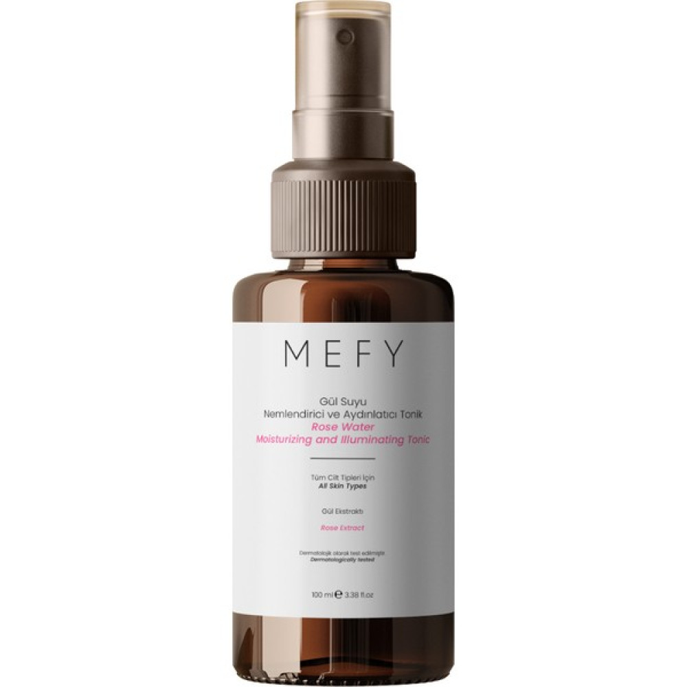 Mefy Saf Ve Doğal Gül Suyu Özlü Nemlendirici Ve Aydınlatıcı Tonik 100 ml Cilt Temizleme ve Peeling Fiyatı
