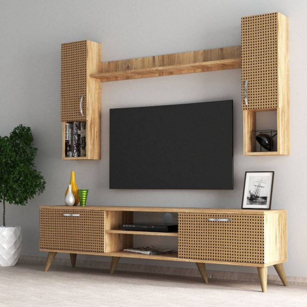 Mega 180 Lik Kapakli Rafli Tv Unitesi Cam Hazeran Kapakli - Tvu0204 Tv Ünitesi / Sehpası Fiyatı