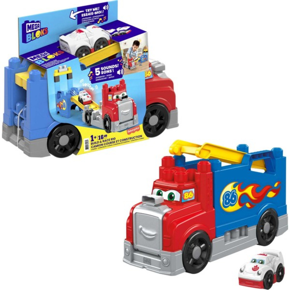 Mega Bloks Araç Ve Tır Oyun Seti, 1-5 Yaş Arası Çocuklar İçin, 16 Parçadan Oluşan Blok Oyuncakları Fvj01 Oyun Seti Fiyatı