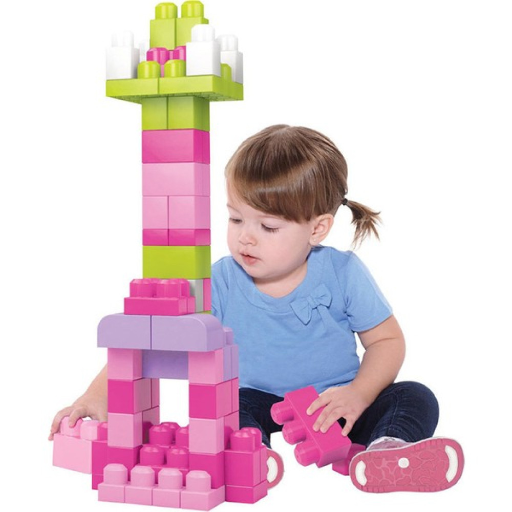 Mega Bloks First Builders 60'lı Blok Torbaları (Pembe) Legolar ( Yapım Oyuncakları ) Fiyatı